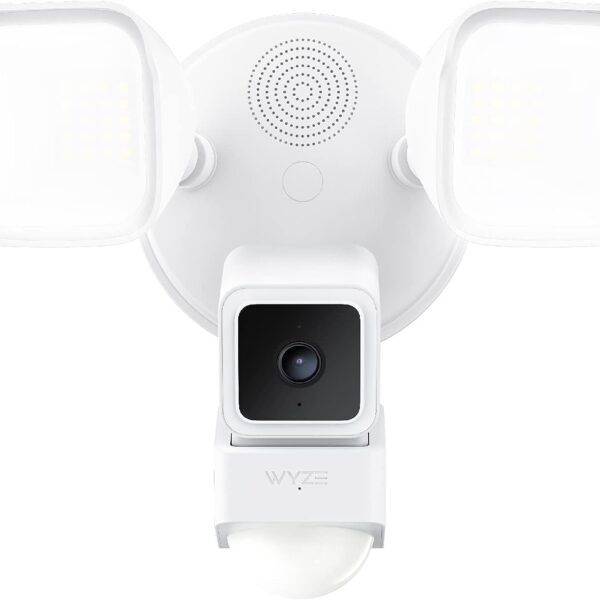 Wyze Cam Floodlight with 2600 Lumen LEDs, Wired 1080p HD IP65 Outdoor Smart Security Camera
