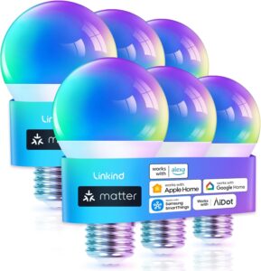 Linkind Matter Smart Light Bulb, WiFi Smart Bulbs